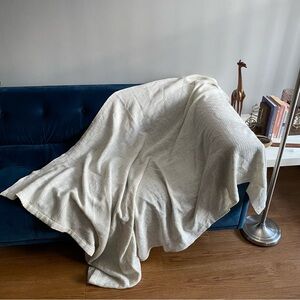 Elegant Cream Throw Blanket